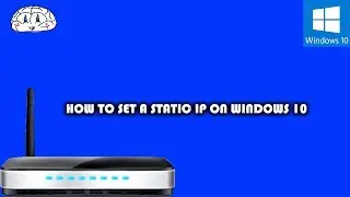 How to set a static ip in windows 10