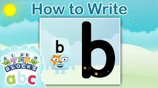 @officialalphablocks - Learn How to Write the Letter B | Bouncy Line | How to Write App