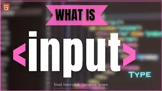 What is Input tag in html | Input tag with type attribute | Input type | input tag in html