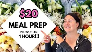 You CAN Afford Fresh Food! You DO Have Time To Eat Healthy! $20 Meal Prep in 1 Hour!