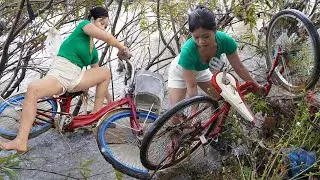 Genius girl. Repair and restore a bicycle abandoned in 1989 Rescued After 35 Years Heavy Flood 🛠🛠