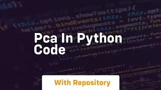 pca in python code