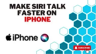 How to make siri talk faster on iphone