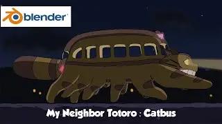 My Neighbor Totoro | Catbus with Grease Pencil 