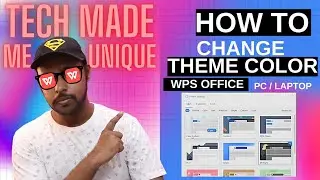 How to change the theme color of wps office | wps office theme