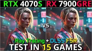 RTX 4070 SUPER vs RX 7900 GRE | Test in 15 Games | 1440p & 4K | With Ray Tracing + DLSS & FSR