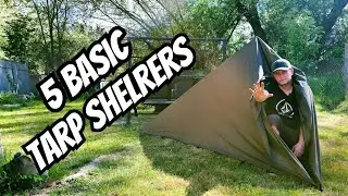 5 Basic Tarp Pitches For Camping and Bushcraft