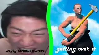 Angry korean Gamer Plays Getting over it