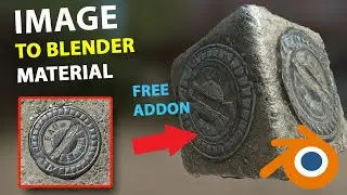 convert any image to a blender shader or material free addon