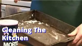 Cleaning The Kitchen : How to Clean Baked-On Grease From Cooking Pans