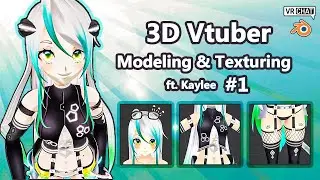 3D VTuber Avatar Commission For Kaylee  Part #1 - Modeling Base