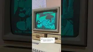 Spectre: a 3D maze game from 1982 for apple II computers, loaded from floppy disk! 