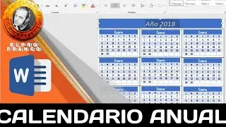 Cómo hacer un calendario Anual en Microsoft Word 2019