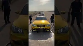 Gold BMW M5 in Uzbekistan #BMW