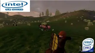 Mount and Blade Warband on intel GMA 4500MHD | intel core 2 duo | VRAM 128mb | gameplay laptop