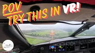 Cockpit Landing in Stormy Santiago | Pilot’s view