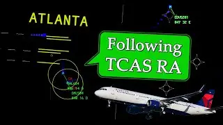 TCAS CONFLICT during Go Around at Atlanta | TCAS RA