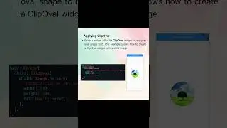 ClipOval Widget In Flutter ✨