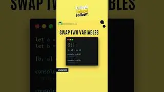 Javascript, Swap Two Variables 