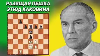 Разящая пешка - цель оправдывает средства. Александр Каковин, 1936 год. Мат одной пешкой. Шахматы.