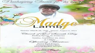 MADGE LAMB FUNERAL SERVICE