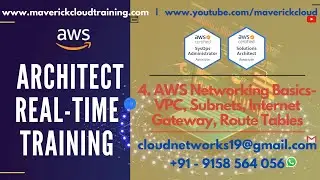 4. AWS Networking Basics - VPC ,Subnet,IGW ,Route Tables | AWS Sysops & Architect Realtime Training