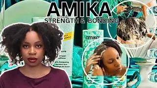 4C Hair Wash Day| TRYING AMIKA The Kure STRENGTH & BONDING REPAIR Treatment|Transforming My  HAIR