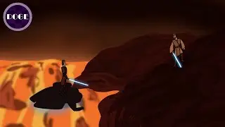 Anakin VS Obi-Wan But in 2003 Clone Wars Artstyle