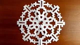 beautiful paper snowflake schema with their own hands