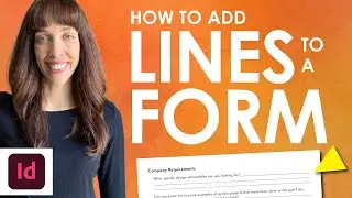 How To Add Lines in a Form in Adobe InDesign