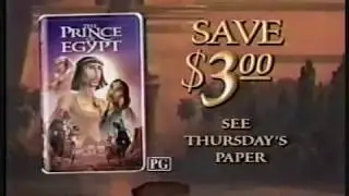 The Prince of Egypt VHS Release Ad #2 (1999)
