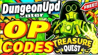 TREASURE QUEST CODES *DUNGEON UPDATE* ALL NEW SECRET OP ROBLOX TREASURE QUEST CODES!