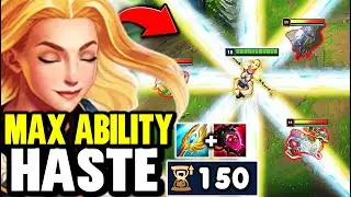 When Lux stacks Ability Haste her Laser becomes a Basic Ability (13 SECOND COOLDOWN)