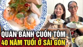 Ăn thử BÁNH CUỐN NÓNG tôm thịt trứng Soái Kình Lâm 40 năm ở Chợ Phùng Hưng Quận 5 | 3 Phút Ăn Chơi