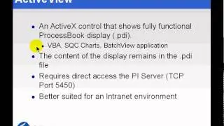 OSIsoft: PI ActiveView and the PI ActiveView Web Part. v2.2