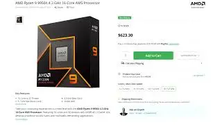 AMD Ryzen 9 9950X CPU Now Available For $623, Ryzen 9 9900X For $449, A 10% Price Drop Days After La