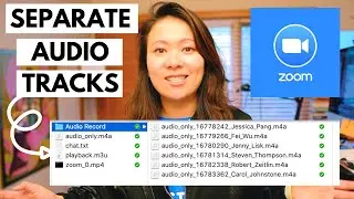 How to record separate audio tracks in zoom for easy editing 