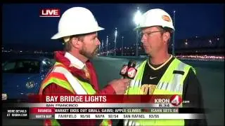 New Bay Bridge Lights Go On