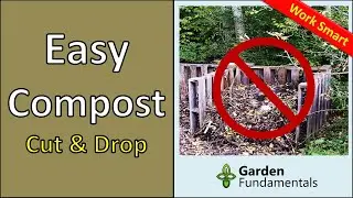 Easy Composting the Lazy Way 🔪🍂🔪 Learn My Cut & Drop Method