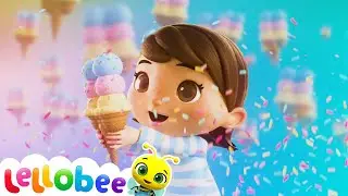 Ice Cream Song - Lellobee | ABCs and 123s Baby Songs | Nursery Rhymes and Kids Songs