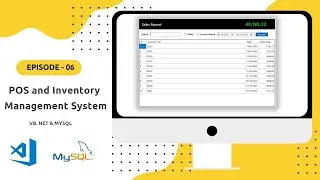 POS and Inventory Management System in VB.NET and MySql database - Part 6 | VB.NET Tutorial