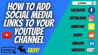 How to Add Social Media Links to YouTube Channel Art (2021 YouTube Growth And Tips)