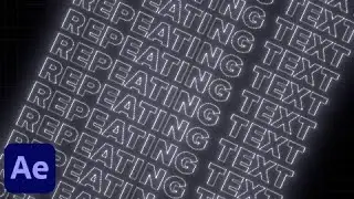 Repeating Text Animation in After Effects