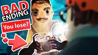 UNLOCKED SECRET BAD ENDING in HELLO NEIGHBOR 2!!?! (Super Creepy) | Hello Neighbor 2 Alpha