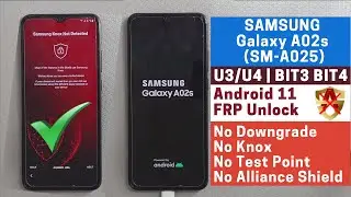 SAMSUNG Galaxy A02s U3/U4 Remove Google Lock (FRP) Android 11 WITHOUT Knox - No PC, No Test Point