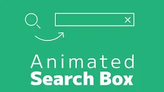 Animated Search Box using HTML CSS & JavaScript |  Animation on Search Bar