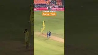I tested iPhone 15pro Zoom in Cricket Stadium. Result 🤩 #iphone15pro #stadium #shorts