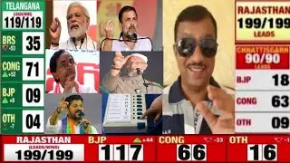 ELECTION RESULTS LIVE UPDATE 2023 TELANGANA ASSEMBLY RESULTS  CONGRESS AIMIM