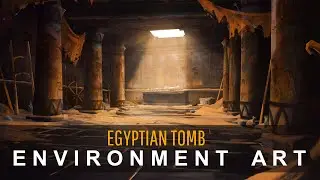 Timelapse Concept Art. Environment. Egyptian Tomb