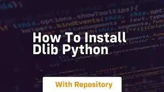 how to install dlib python